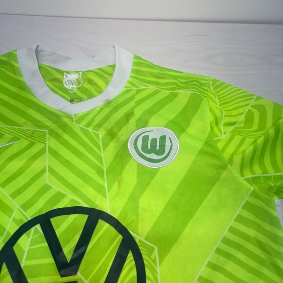 VfL Wolfsburg Nike Jersey Mens Large 2022-23 Home Bundesliga Soccer Football Kit - Picture 4 of 8